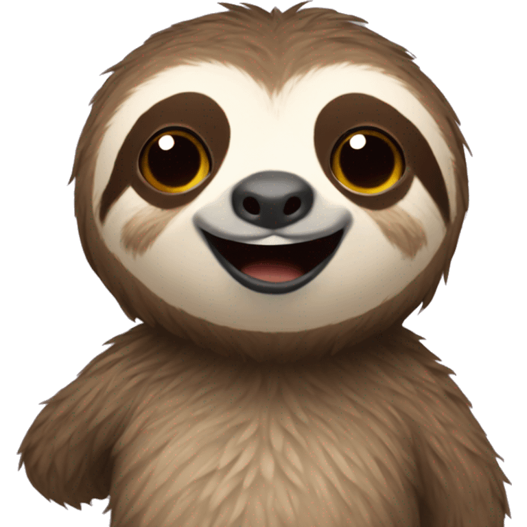 Sloth with writing GG emoji