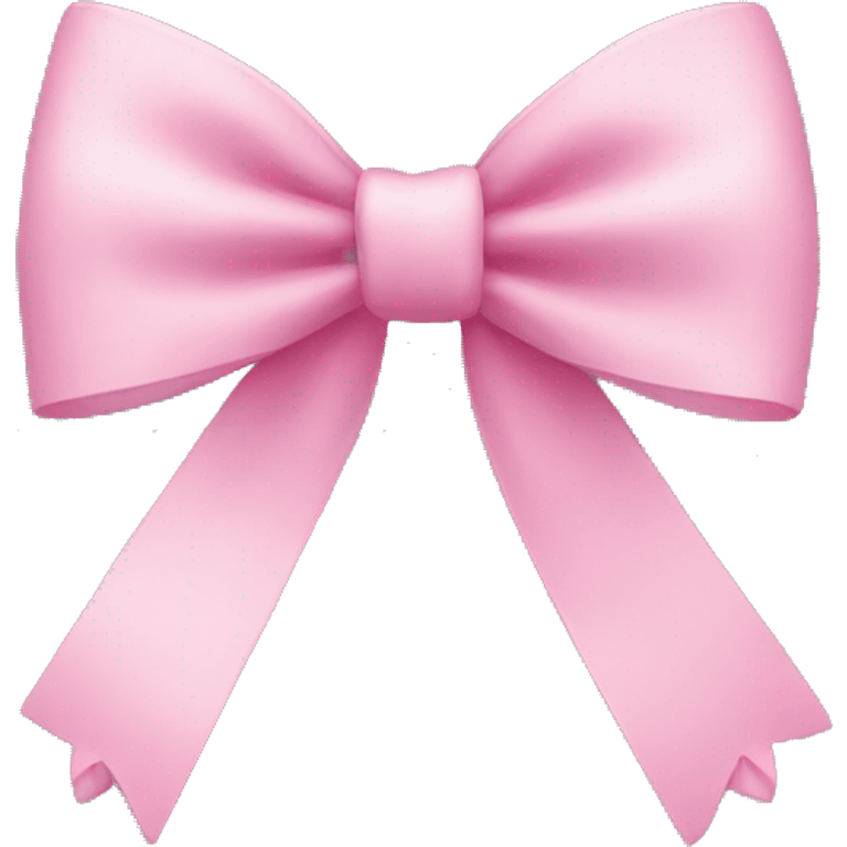 a thin pink bow  emoji