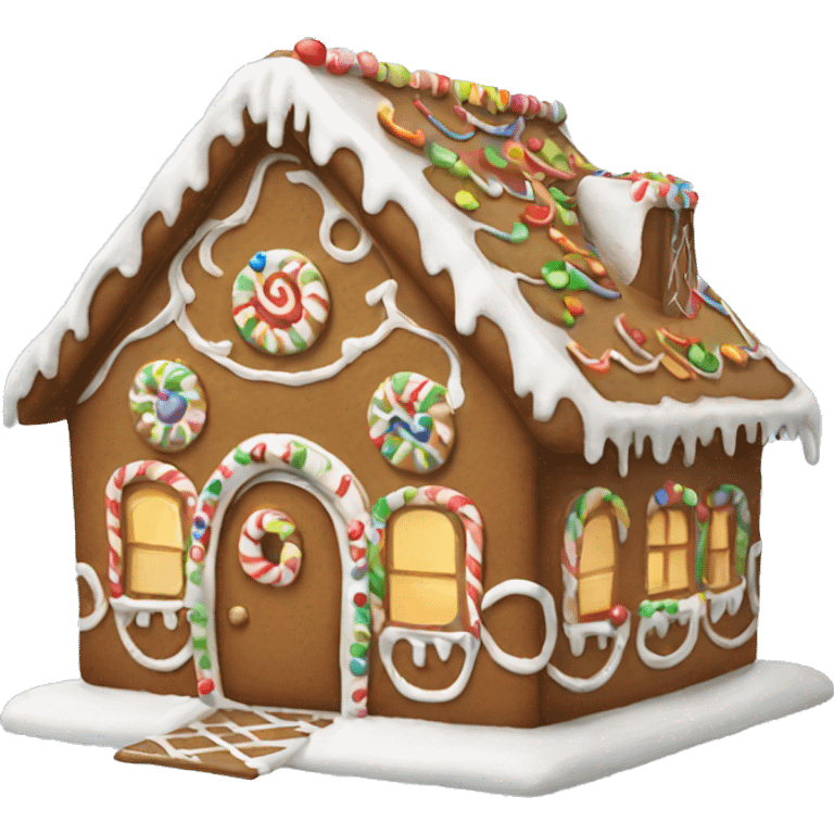 Gingerbread house emoji