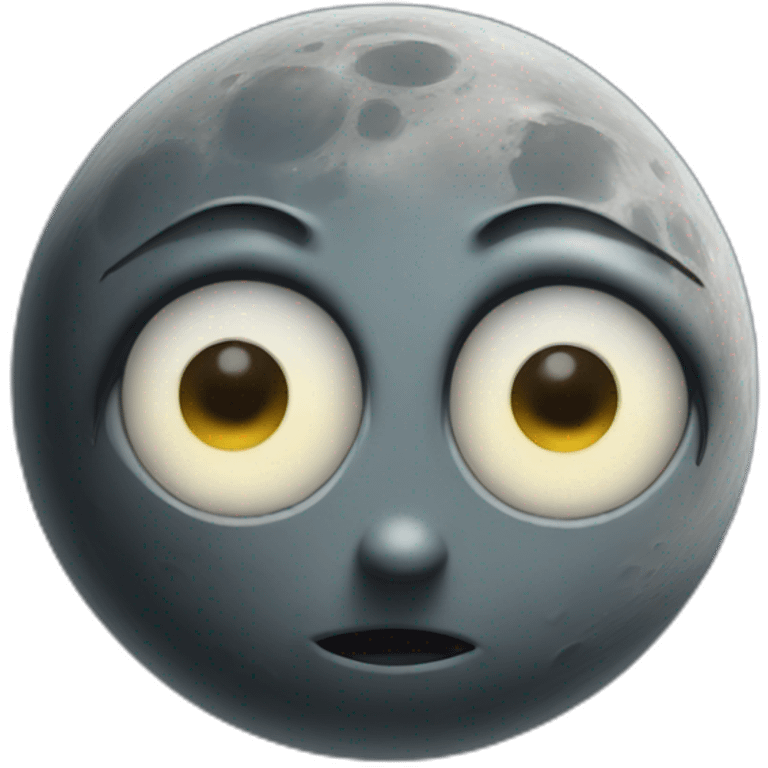 moon with eyes emoji