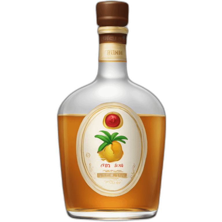 Bouteille rhum réunionnais  emoji