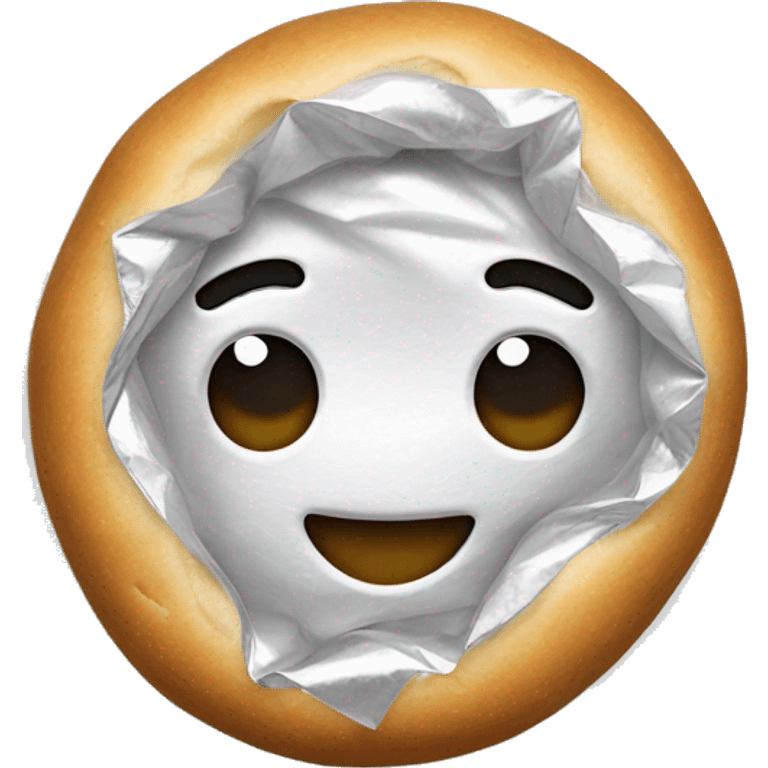 dough covered with plastic foil emoji