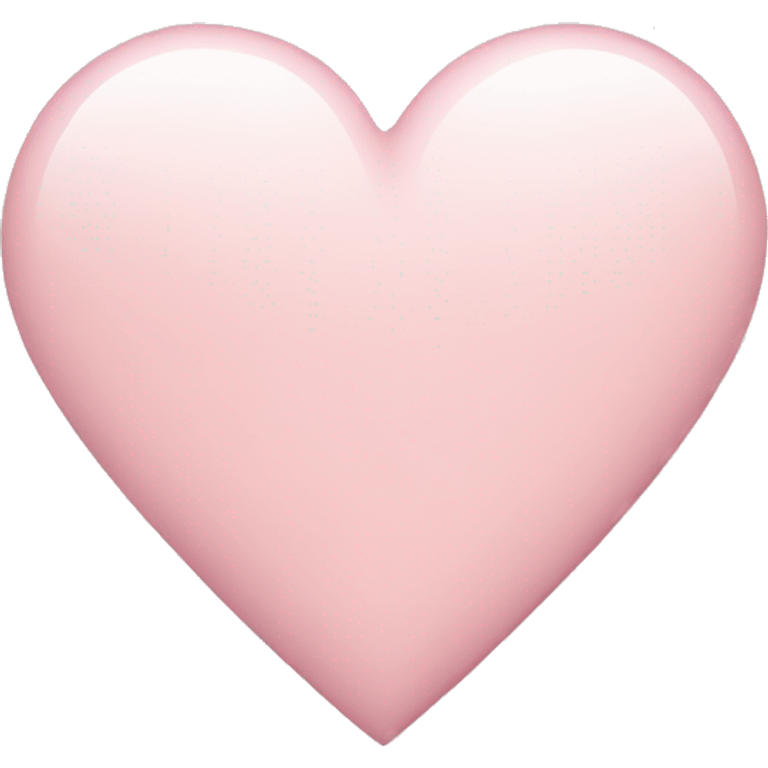 pale pink love heart emoji