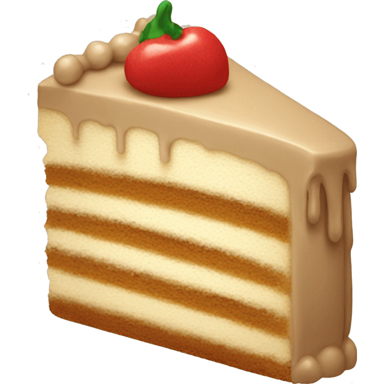 beige cake piece emoji