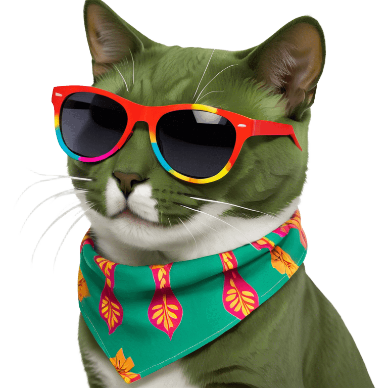 Cat with sunglasses emoji