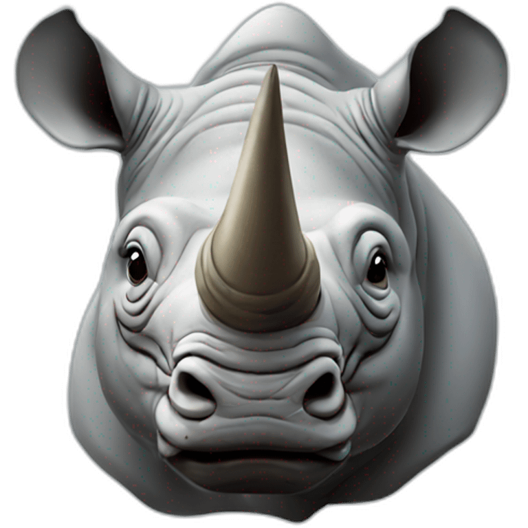 Man head rhino emoji