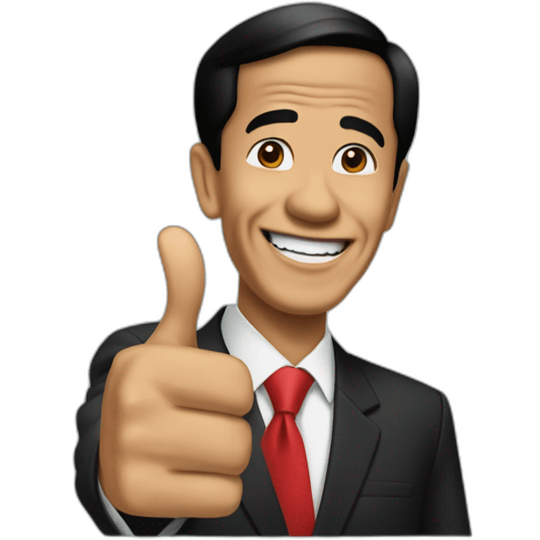 Jokowi thumbs up emoji