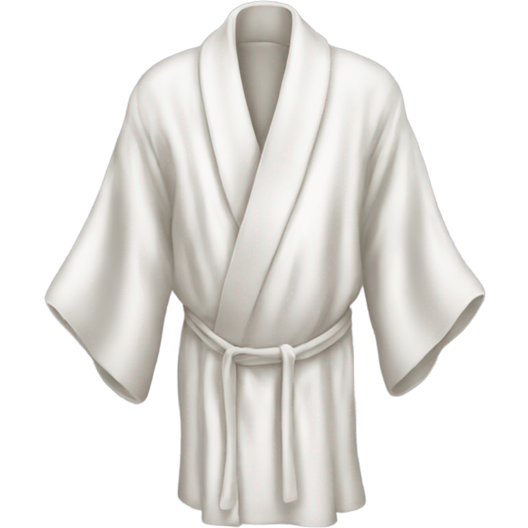 White silk robe emoji