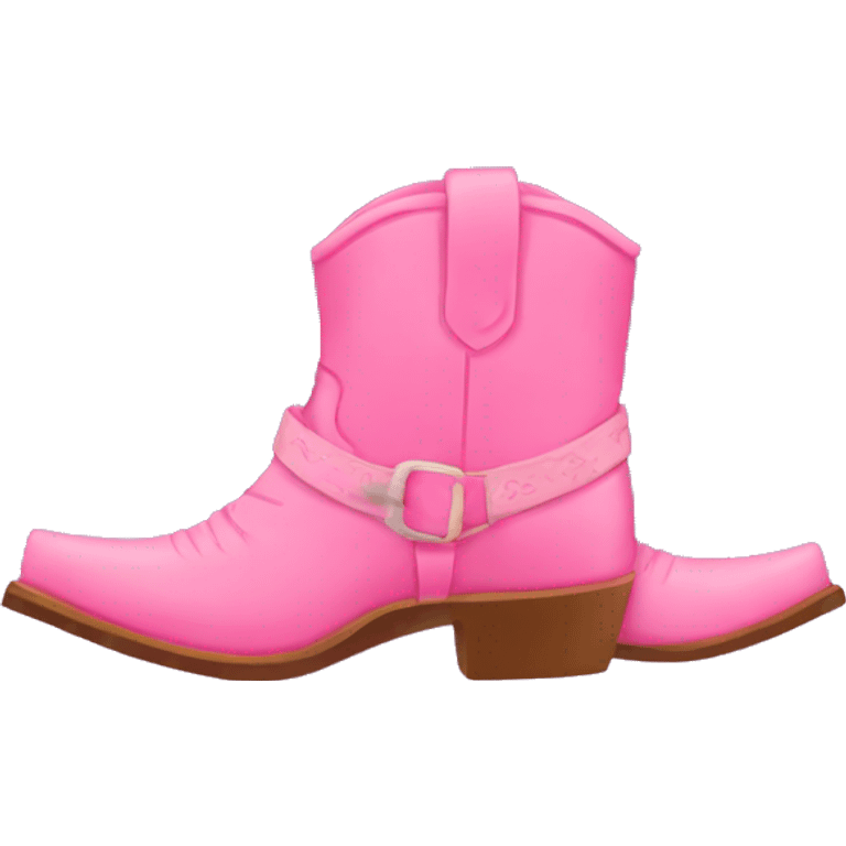 pink cowboy boots emoji