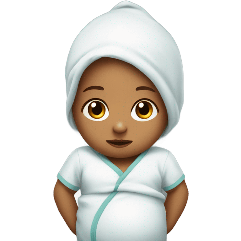 New born baby busting out of the delivery room emoji