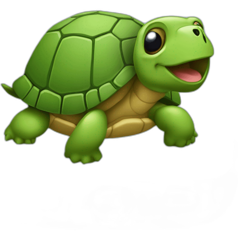 Tortue dans un téléphone emoji