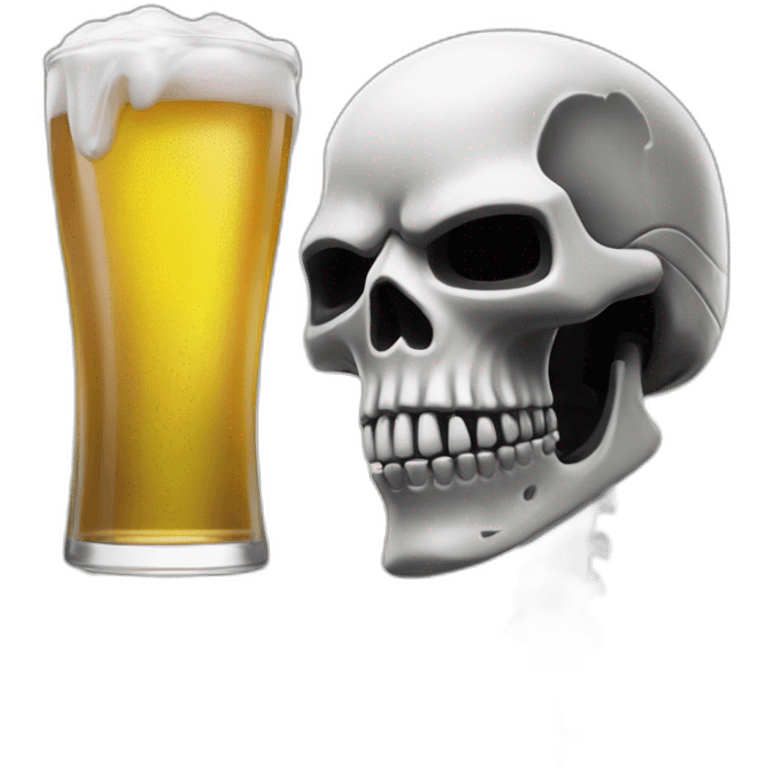 skull trooper fortnite drink beer emoji