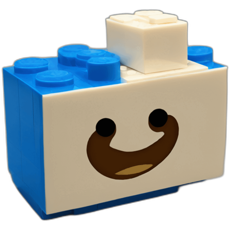 blue lego brick emoji