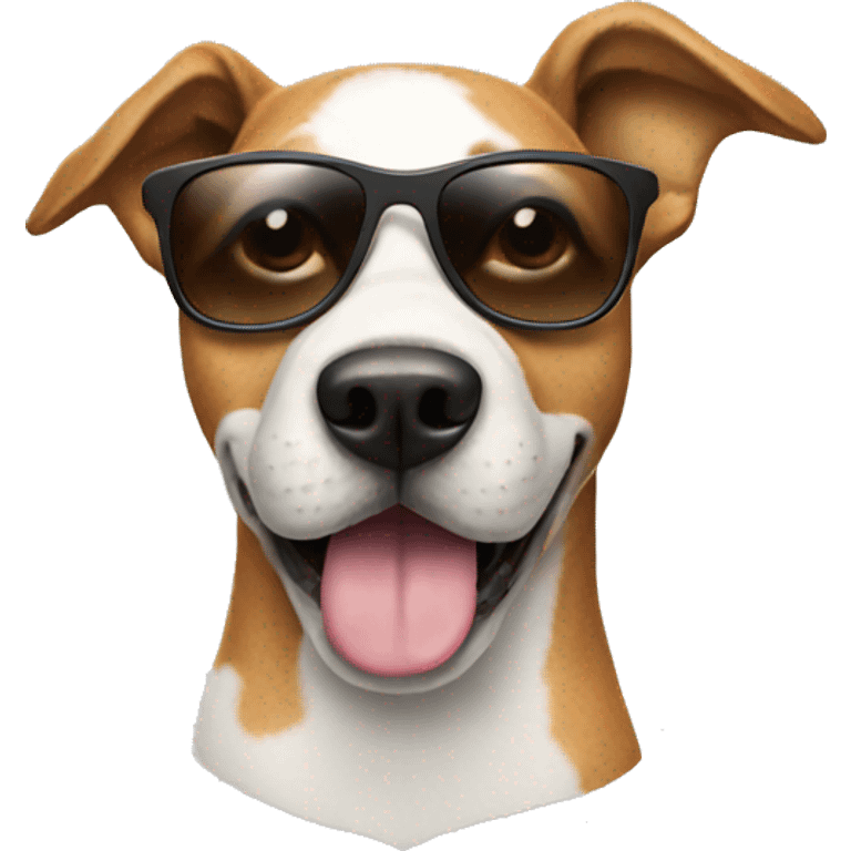 Dog with sunglasses emoji