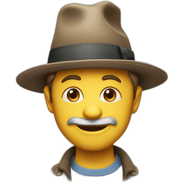 Singe avec un chapeau d’anniversaire  emoji