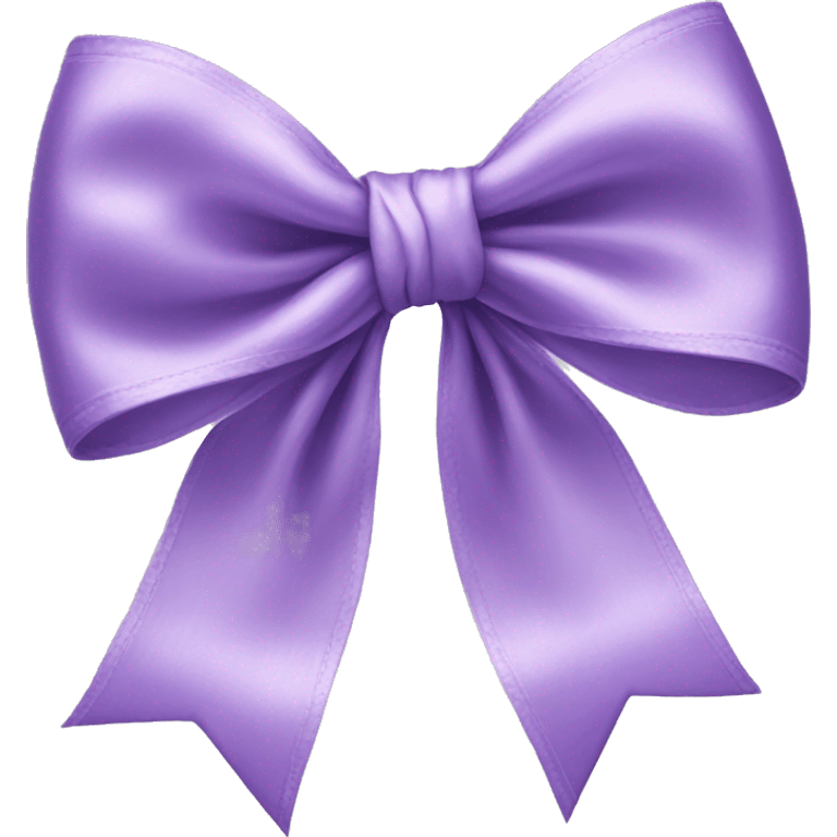 Realistic lilac silk bow emoji