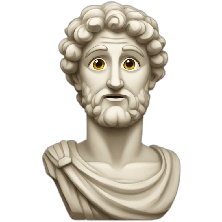 greek statue cartoon style emoji