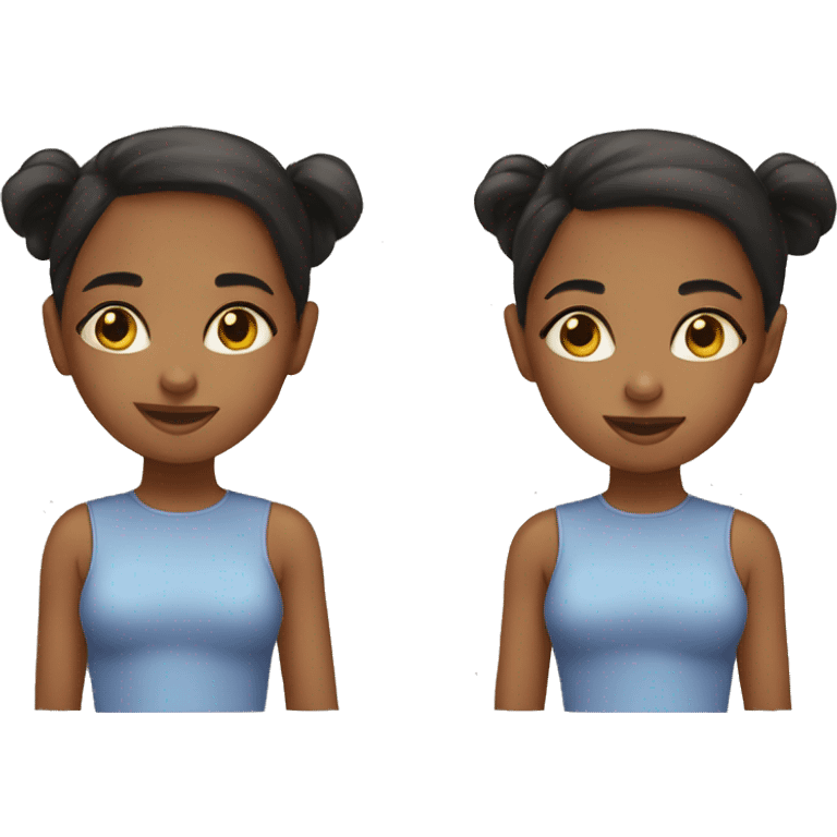 Sisters twins emoji