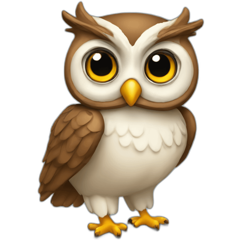 Owl intellectually smart and well connected Real estate emoji