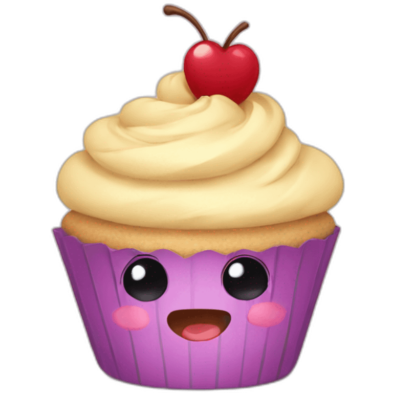 cupcake cute cartoon emoji