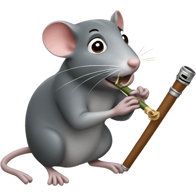 rat with penny whistle emoji