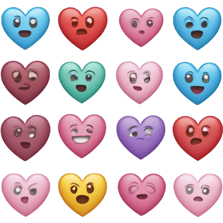 Cute hearts emoji