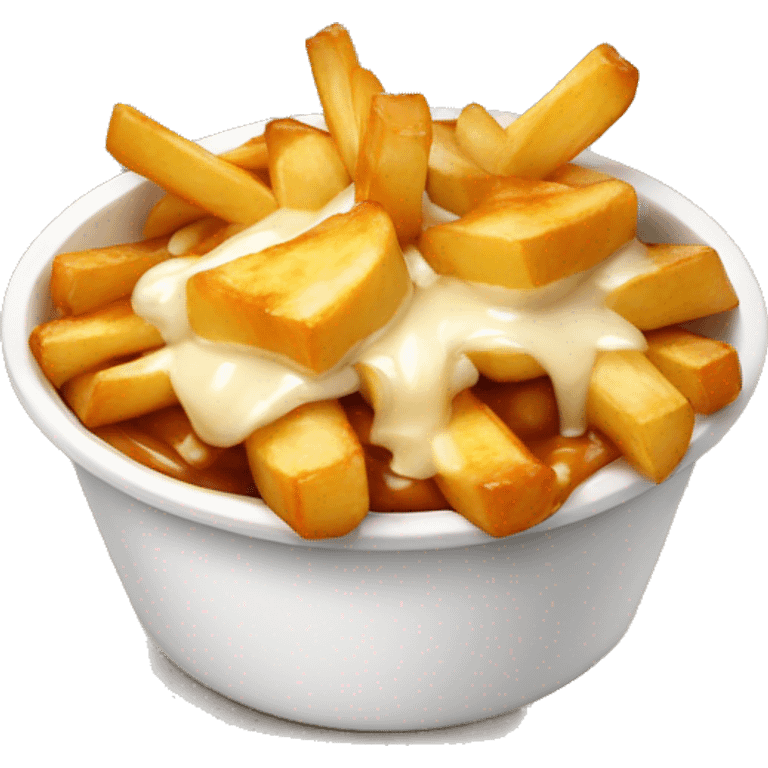 Poutine qui mange un poutine emoji