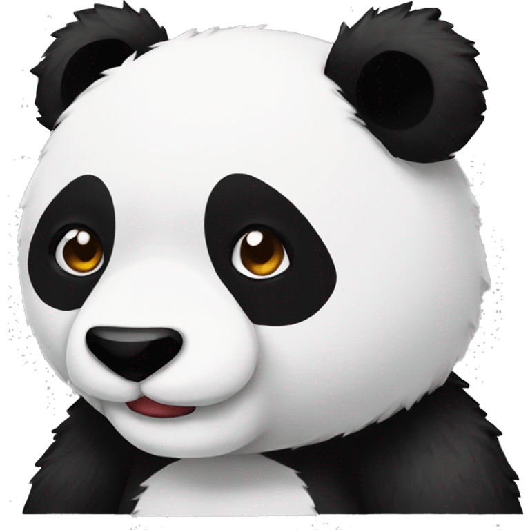 Panda pixel art emoji