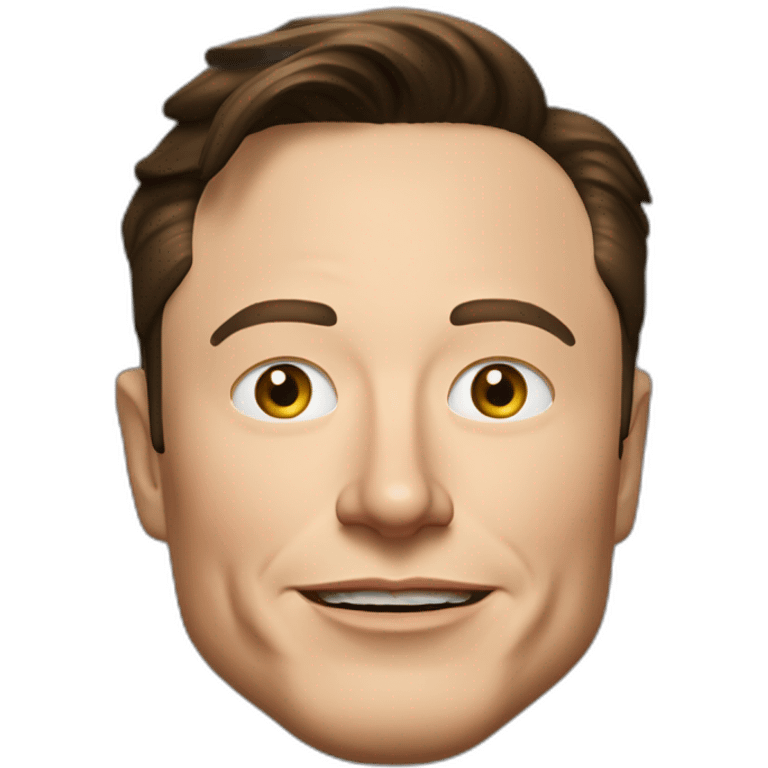 Elon musk vieux et méchant emoji