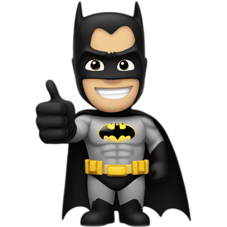 The Batman doing a thumb up emoji