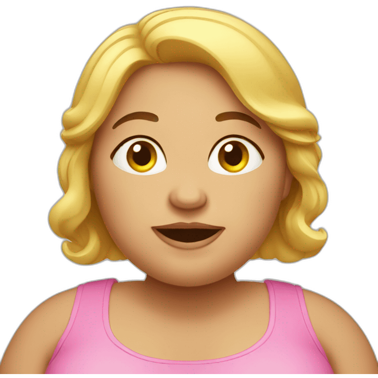 Overweight woman emoji