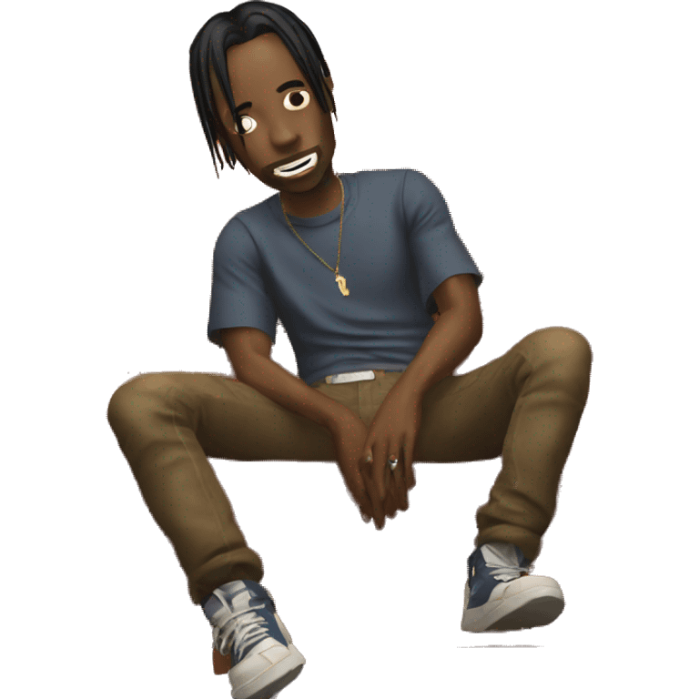 Travis Scott on a couch emoji