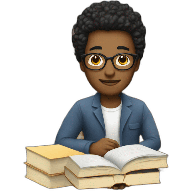 author with books emoji