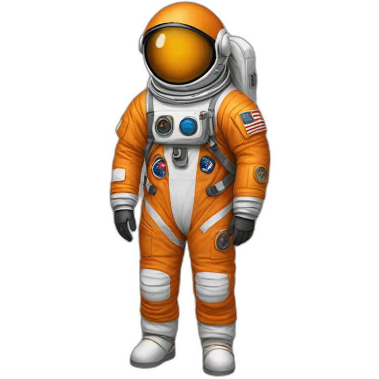 astronaut orange suit emoji