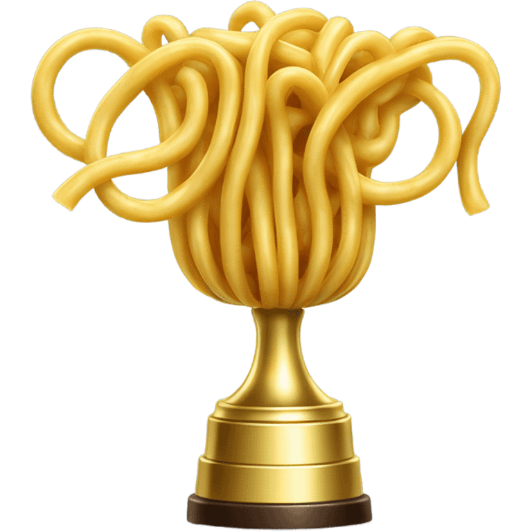 Golden Macaroni Noodle Trophy emoji