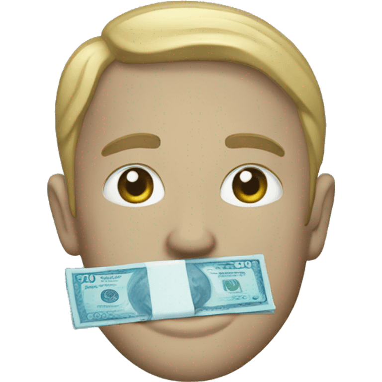 Blue money emoji