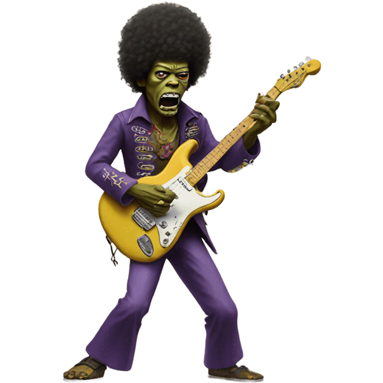 jimi hendrix zombie dancing emoji