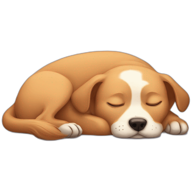 dog sleeping emoji