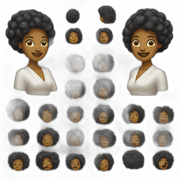 afroamerican saleswoman of Funeraria de la Costa emoji