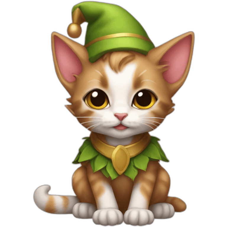 kitten elf emoji