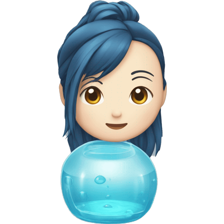 Bouteille d'eau avec la tête de nezuko emoji