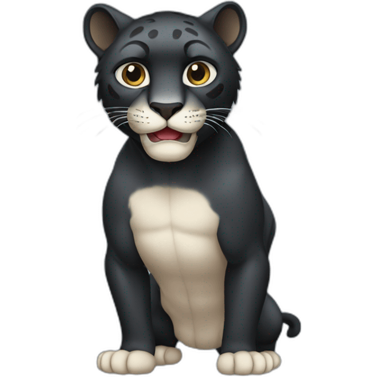 Panther full body emoji