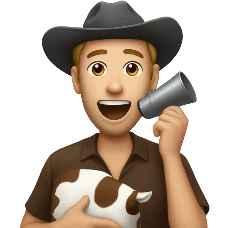 Me ringing a cow bell   emoji