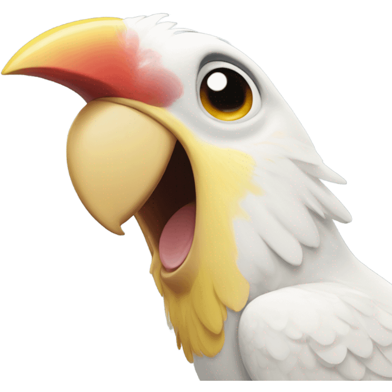 cockatiel smiling emoji