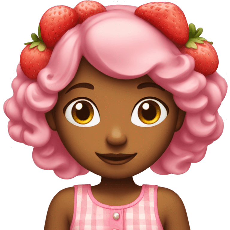 Strawberry shortcake girl emoji