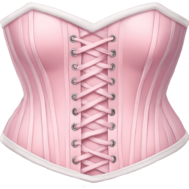 Pastel pink corset  emoji