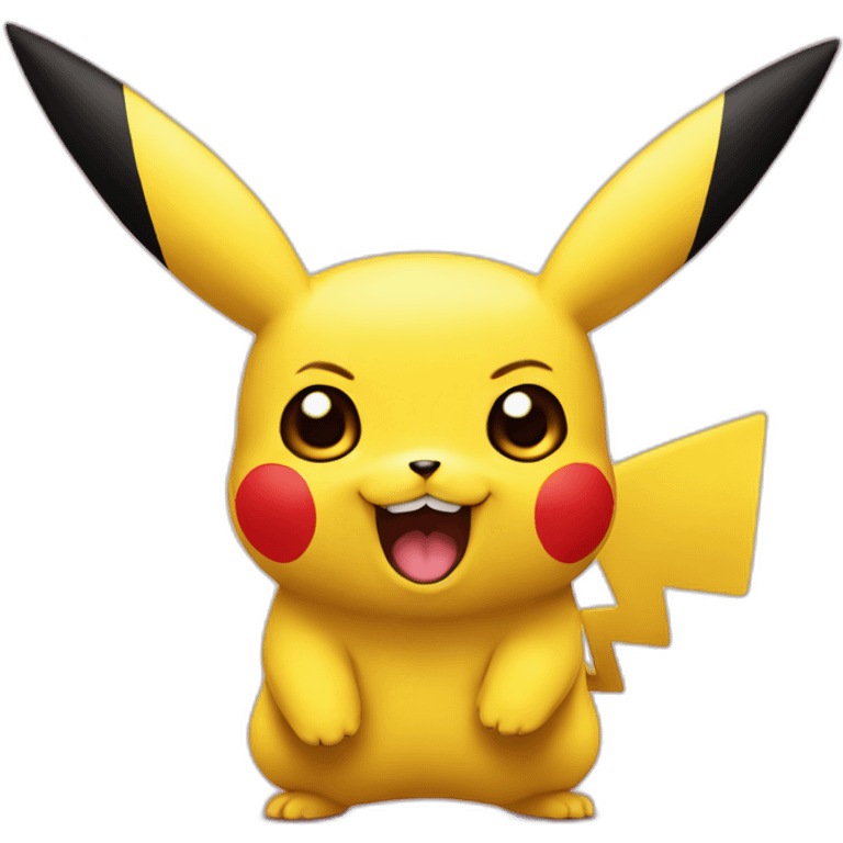 Pikachu-fierce emoji