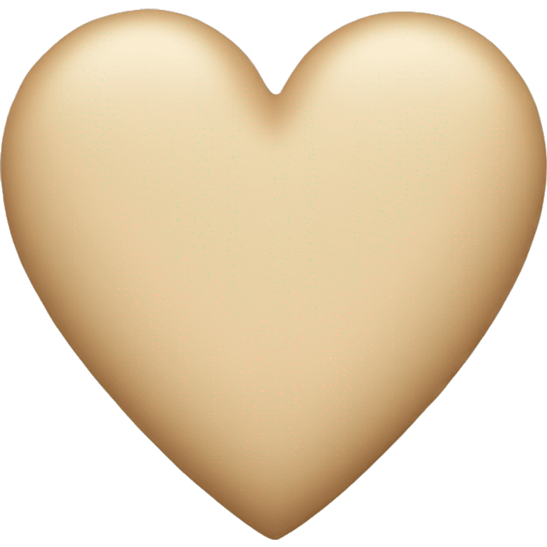 beige heart emoji