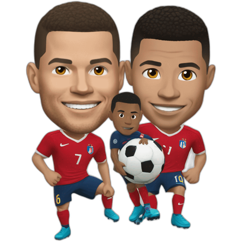 Ronaldo fusionne avec Mbappé  emoji