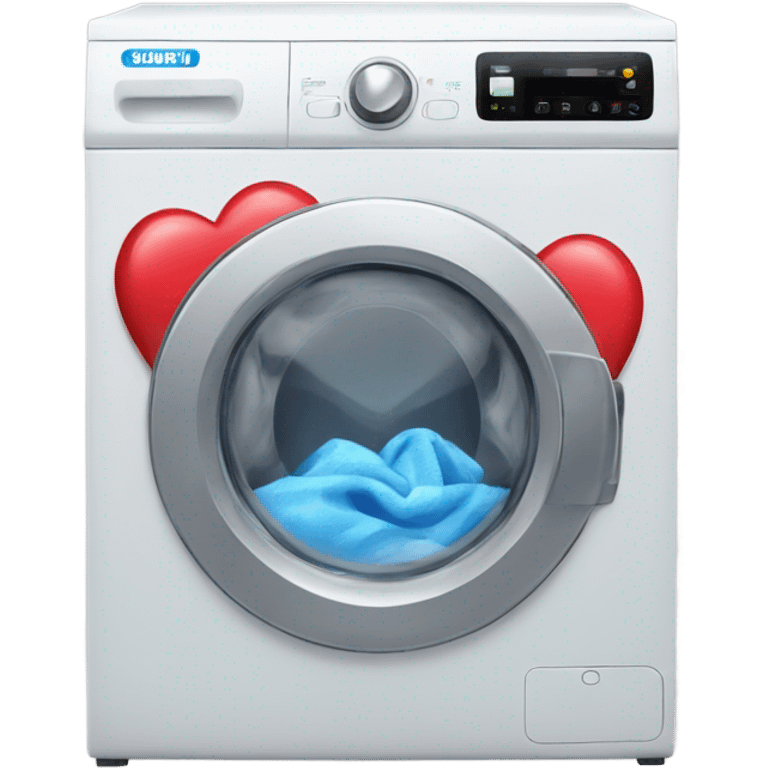 washing machine heart emoji